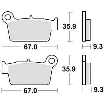 Braking brzdové destičky (sinterová směs CM46) (2ks) M501-331 (M501-331)