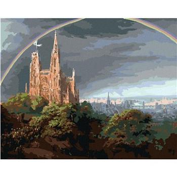 Diamondi - Diamantové malování - STŘEDOVĚKÉ MĚSTO NA BŘEZÍCH ŘEKY (KARL FRIEDRICH SCHINKEL), 40x50 c (606850A)