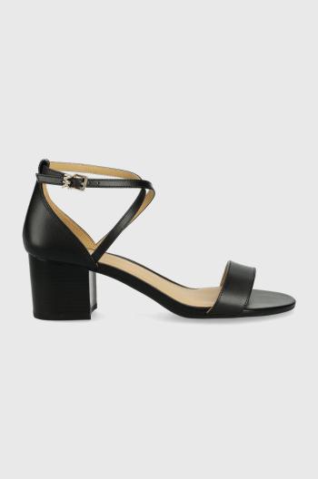 Kožené sandály MICHAEL Michael Kors Serena Flex Sandal černá barva
