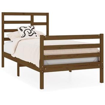 Rám postele medově hnědý masivní dřevo 90 × 190 cm Single, 3105828 (3105828)