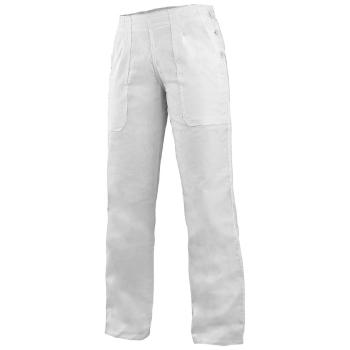 Canis Dámské bílé pracovní kalhoty DARJA 145 s pasem do gumy - 48