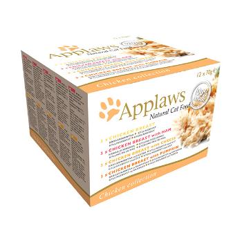 Konzervy APPLAWS Cat Chicken Selection multipack 12 x 70g