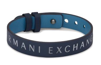 Armani Exchange Stylový pánský kožený náramek AXG0106040