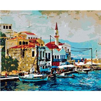 Diamondi - Diamantové malování - KRÁSNÉ KASTELORIZO BAY V ŘECKU, 40x50 cm, Vypnuté plátno na rám (606233B)