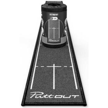 PUTTOUT SLIM PUTTING MAT 240 CM X 25 CM Putting podložka, tmavě šedá, velikost