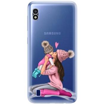iSaprio Kissing Mom - Brunette and Girl pro Samsung Galaxy A10 (kmbrugirl-TPU2_GalA10)