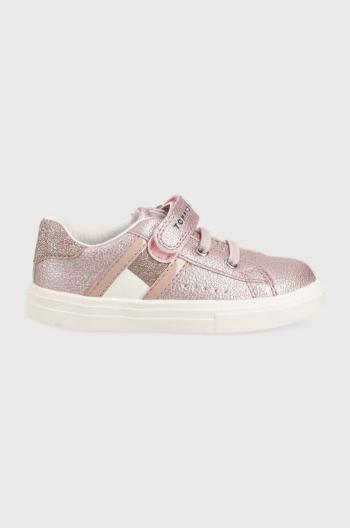 Dětské sneakers boty Tommy Hilfiger růžová barva