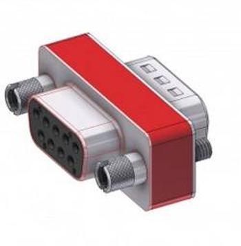 D-SUB adaptér D-SUB zásuvka 9pólová - D-SUB zástrčka 9pólová Deltron Connectors 1 ks