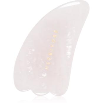 Herbivore Rose Quartz Gua Sha masážní pomůcka 1 ks