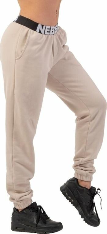 Nebbia Iconic Mid-Waist Sweatpants Cream L Fitness kalhoty