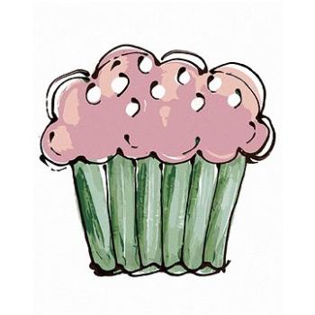 Růžový cupcake 2 (Haley Bush), 40×50 cm, vypnuté plátno na rám (5017551)