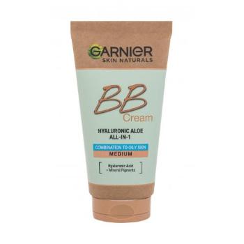 Garnier Skin Naturals BB Cream Hyaluronic Aloe All-In-1 SPF25 50 ml bb krém pro ženy Medium na smíšenou pleť; na mastnou pleť
