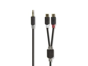 Kabel Jack 3,5mm stereo/2x Cinch 0,2m NEDIS CABW22250AT02