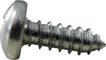 Čočkové šrouby do plechu TOOLCRAFT 888701, N/A, 9.5 mm, ocel, 1 ks