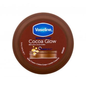 Vaseline Intensive Care Cocoa Glow 75 ml tělový krém pro ženy na dehydratovanou pleť
