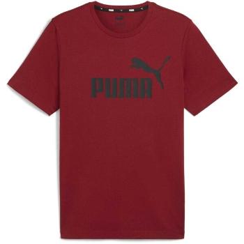 Puma ESSENTIALS LOGO Pánské triko, červená, velikost