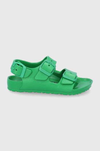 Dětské sandály Birkenstock zelená barva