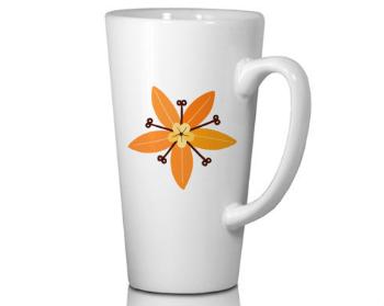 Hrnek Latte Grande 450 ml Květina