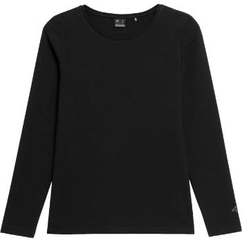 4F LONGSLEEVE Dámsé triko s dlouhým rukávem, černá, velikost