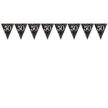 Girlanda vlajky 50 let - narozeniny - happy birthday - 400 cm (13051637330)