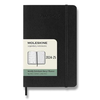 Diář Moleskine 2024- 25- měkké desky - S - výběr barev 1206/57040 - černý