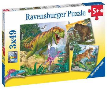 RAVENSBURGER Puzzle Pravěcí vládci 3x49 dílků