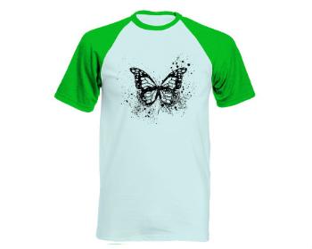 Pánské tričko Baseball Motýl grunge