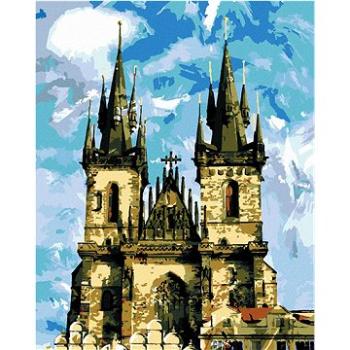 Diamondi - Diamantové malování - KATEDRÁLA TÝNSKÝ CHRÁM PRAHA, 40x50 cm, Vypnuté plátno na rám (604604B)