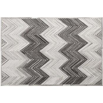 Kožený koberec 160 x 230 cm šedý AYTEPE, 216055 (beliani_216055)