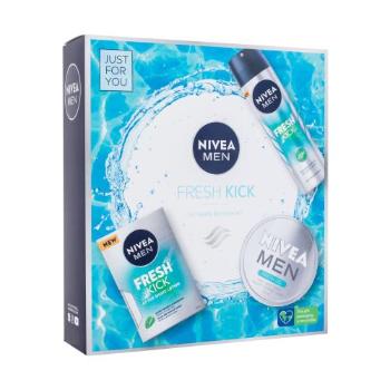 Nivea Men Fresh Kick dárková kazeta voda po holení Men Fresh Kick 100 ml + antiperspirant Men Fresh Kick 150 ml + gel-krém Men Fresh Gel 150 ml M