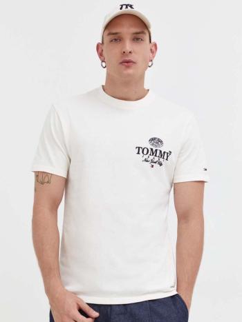 Tommy Jeans pánské bílé tričko - L (YBH)