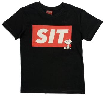 EPlus Chlapecké tričko - Snoopy černé Velikost - děti: 158