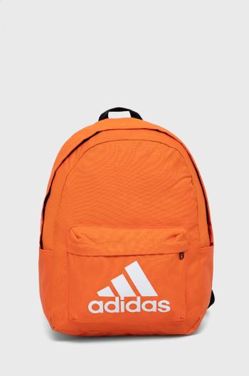 Batoh adidas oranžová barva, velký, s potiskem