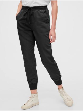 Černé dámské kalhoty GAP Ribbed Joggers