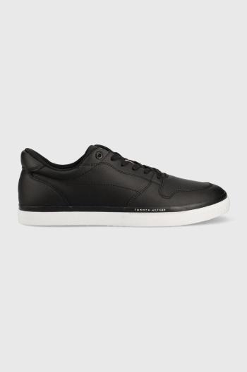Kožené sneakers boty Tommy Hilfiger Core Perf Vulc černá barva
