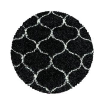 Ayyildiz koberce Kusový koberec Salsa Shaggy 3201 anthrazit kruh - 120x120 (průměr) kruh cm Černá