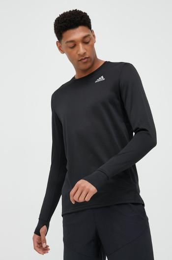 Běžecké triko s dlouhým rukávem adidas Performance Own The Run černá barva