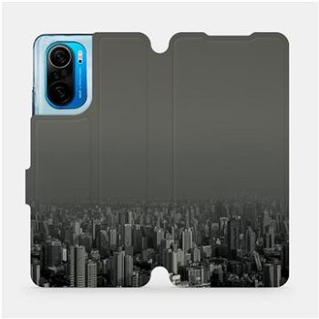 Flipové pouzdro na mobil Xiaomi Poco F3 - V063P Město v šedém hávu (5903516665884)