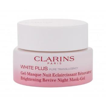 Clarins White Plus Brightening Revive Night Mask-Gel 50 ml pleťová maska pro ženy na normální pleť; na rozjasnění pleti