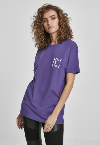 Mr. Tee Ladies Never On Time Tee ultraviolet - XS