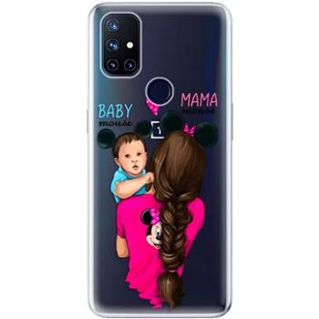 iSaprio Mama Mouse Brunette and Boy pro OnePlus Nord N10 5G (mmbruboy-TPU3-OPn10)