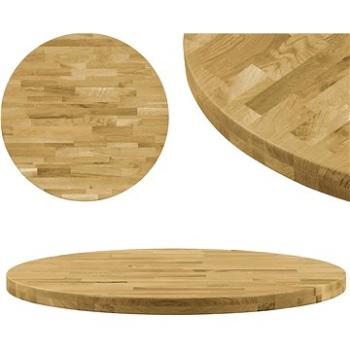 Stolní deska z masivního dubového dřeva kulatá 44 mm 500 mm (245993)