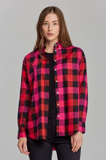 KOŠILE GANT D2. PP RELAXED CHECK SHIRT růžová 40