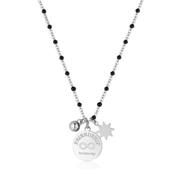 Brosway Ocelový náhrdelník s přívěsky Chakra BHKL09EN (řetízek, přívěsky)
