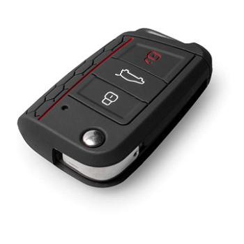 Ochranné silikonové pouzdro na klíč pro VW/Seat/Škoda novější generace, s vystřelovacím klíčem, barv (SZBE-006B)