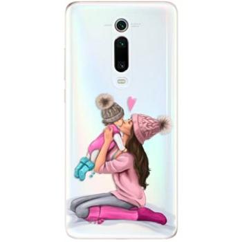 iSaprio Kissing Mom - Brunette and Girl pro Xiaomi Mi 9T Pro (kmbrugirl-TPU2-Mi9Tp)