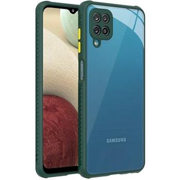Hishell two colour clear case for Galaxy M12 green (HPC-10-Galaxy M12-green)