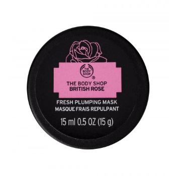 The Body Shop British Rose Fresh Plumping Mask 15 ml pleťová maska pro ženy na všechny typy pleti; na rozjasnění pleti; na dehydratovanou pleť