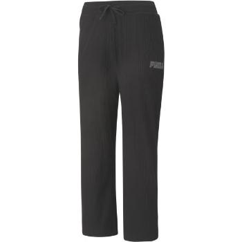 Puma MODERN BASIC RIBBED WIDE PANTS Dámské tepláky, černá, velikost L