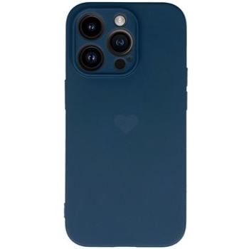 Vennus Valentýnské pouzdro Heart pro iPhone 14 Pro Max - tmavě modré (TT4435)